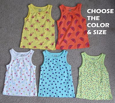 KIDS KORNER sleeveless orange/yellow/white/blue or green tank top,9M,12M,18M,24M