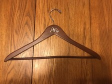 Wooden Brown Dress Coat Suit Hanger Las Vegas Aria Collection Ships N 24h