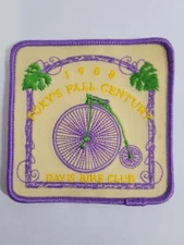 1988 Foxy's Fall Century Davis Bike Club California Bicycle Patch