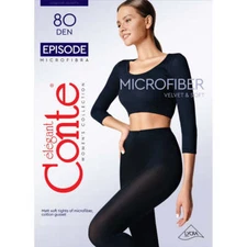 Conte Tights Episode 80 den - Thick Warm Durable Microfibre Women Pantyhose
