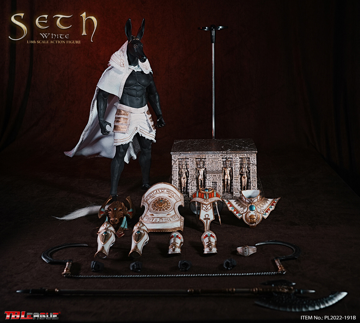 TBLeague 1/6 ワニの神 セベク ホワイト.Ver Yahoo!オークション - TBLeague 1/6 ワニの神 セベク ホワイト