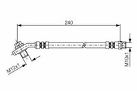 2X Bremsschlauch Hinten Bosch 1 987 476 332 FüR Audi
