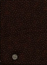 "Luxury Blenders" Print gold inlay on drk brown Fabric - P & B Textiles - 25" 