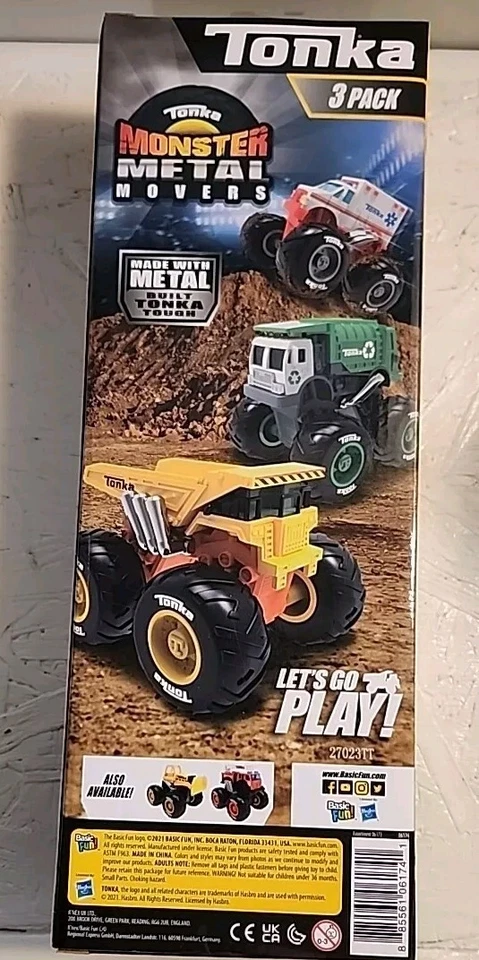 Tonka Monster Metal Movers vertedero/basura/ambulancia nuevo en caja Foto 2 de 4