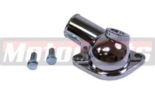 Sbc Bbc Chevy Chrome Water Neck Thermostat Housing 15 With Temp Port 350 454