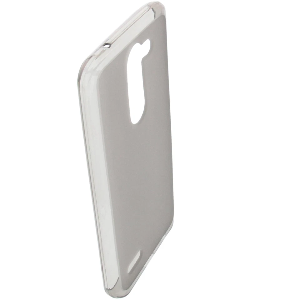Borsa Per Smartphone LG X Mach Custodia Protettiva TPU Gomma Case Grigio - Immagine 2 di 4