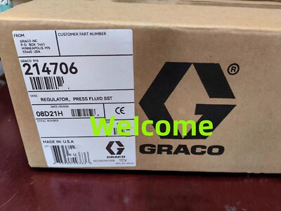 #ad New GRACO 214706 Paint pressure regulator Fast Shipping via FedEx or DHL $792.00