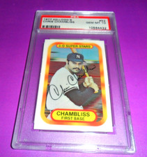 1977 KELLOGGS #52 CHRIS CHAMBLISS NEW YORK YANKEES PSA 10 GEM MINT
