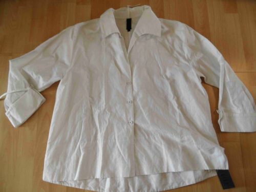 ABSOLUT by ZEBRA gran blusa de primavera blanca talla 2 NUEVA HMI416 - Imagen 1 de 4