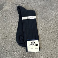 Vintage Stafford Executive supima gray dress socks men's 10-13