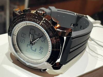 Reloj de Pulsera SINOBI Hombre Deporte Correa Silicona Nuevo Negro