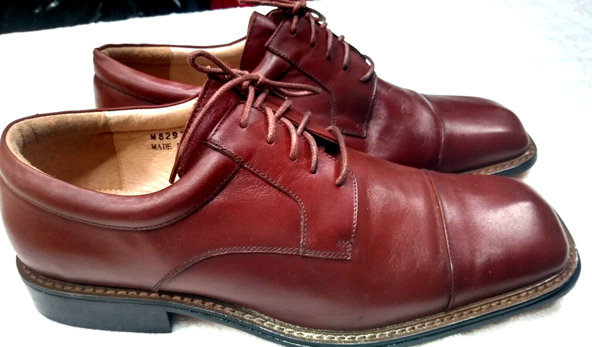 LA MILANO Italy Collection, Brown Leather Oxford, Lace Up, Sz 11