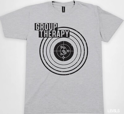 GROUP THERAPY  T SHIRT  GUN RANGE GUN RIGHTS  PROTECT THE 2ND AMENDMENT PEW PEWS