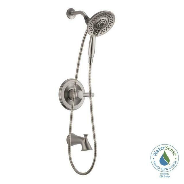 Delta Tub And Shower Faucet Kit 2 In 1 Single Handle 5 Spray In