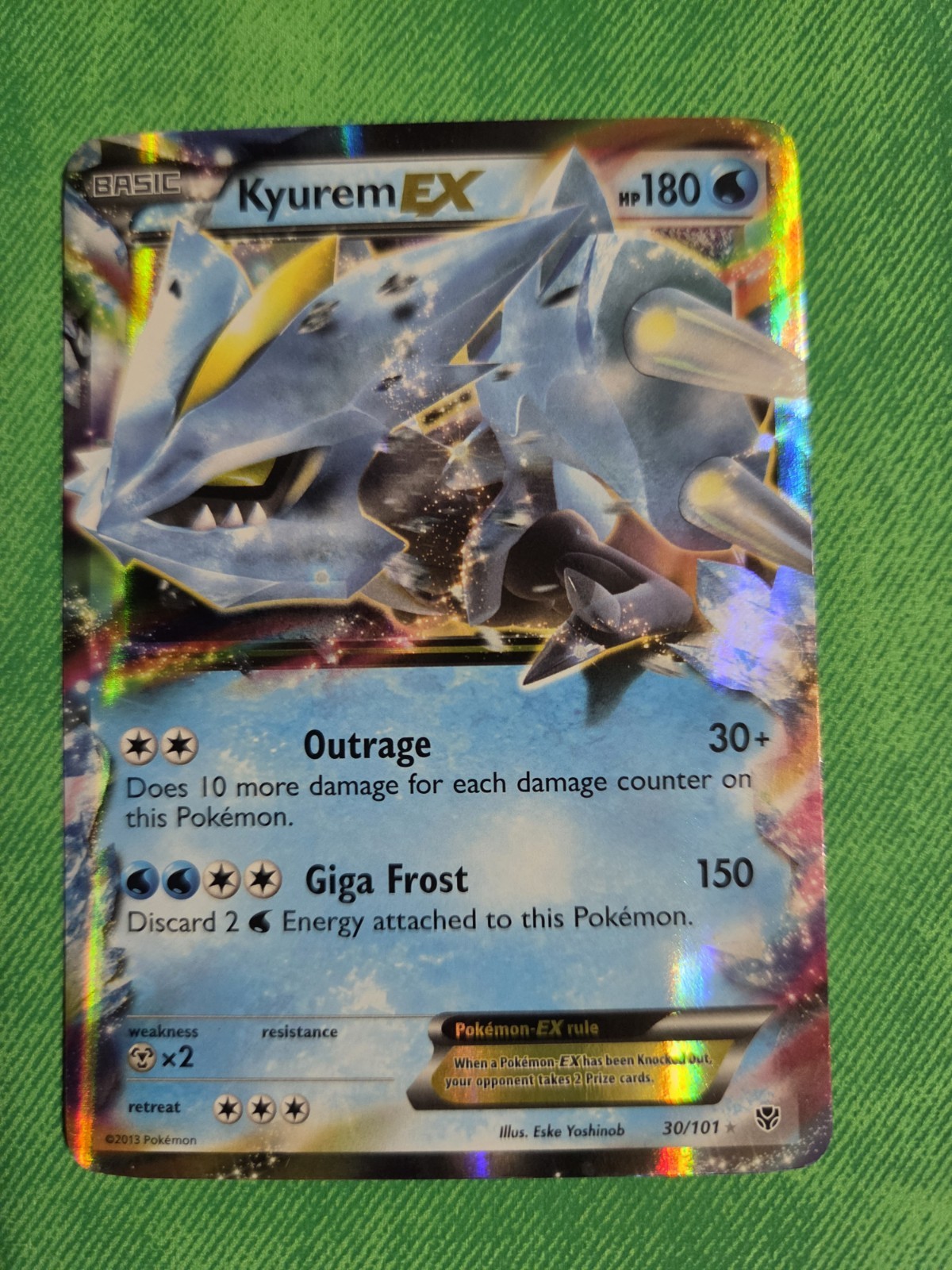 Kyurem EX 30/101 Plasma Blast Holo LP