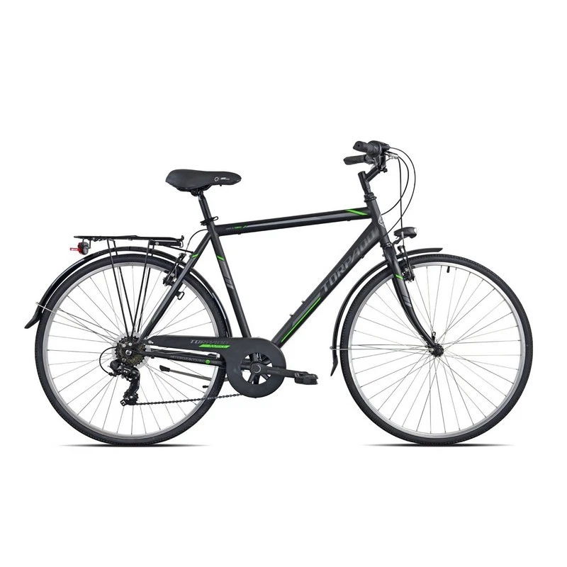 City Fahrrad Albatros Herren T480 28 Shimano 6V Grau/Grün Torpado Straße