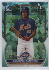 2023 Bowman Chrome Sapphire Prospects Aqua 73/99 Daiverson Gutierrez vv7