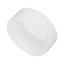 2pcs Rubber End Caps 120mm ID Vinyl Round Tube Bolt Cover Protector White