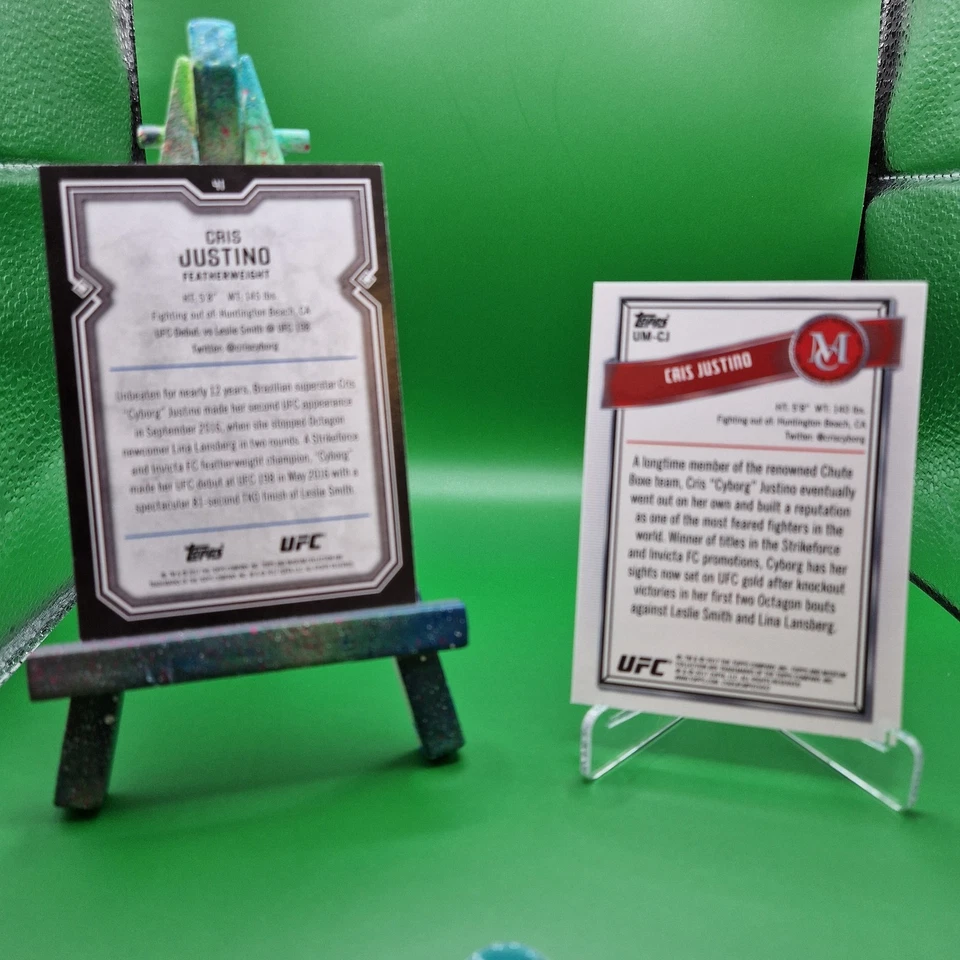 2017 Topps UFC Museum Collection - Cris Justino #41 Copper /109 - Image 3 of 3