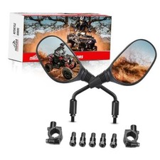 Motorcycle Mirrors, ATV Mirrors with 360 Degree Ball-Type pivot and 7/8" Oval