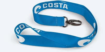 COSTA DEL MAR Lanyard With Swivel Snap Hook BLUE NEVER LOSE Keys BRAND NEW