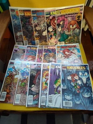 Knuckles the Echidna Archie Comic Book Lot #1-16 - F to VG