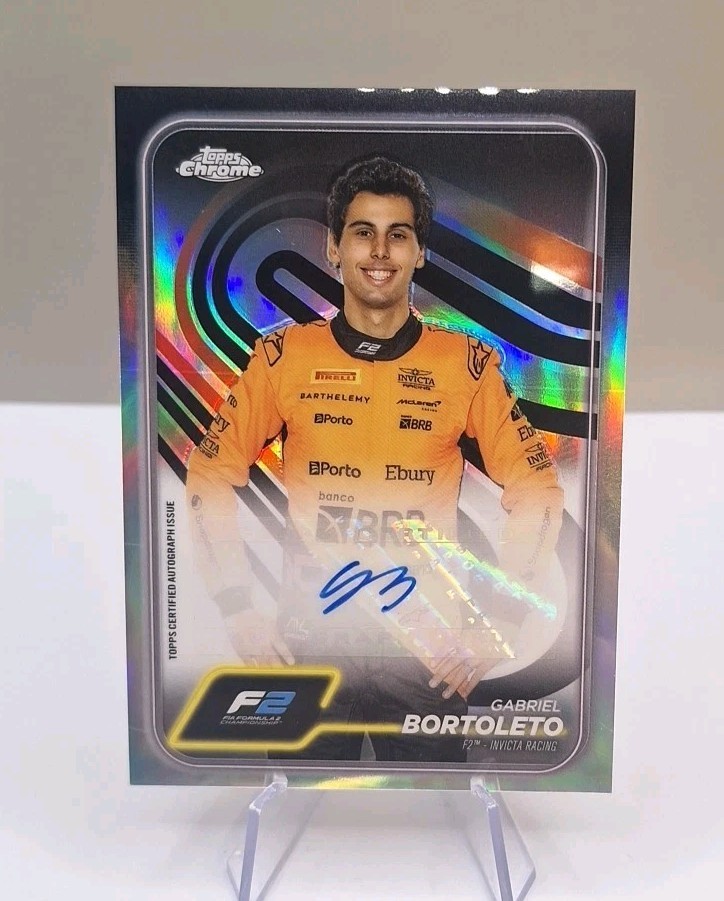 2024 Topps Chrome F1 GABRIEL BORTOLETO AUTOGRAPH SP Stake Formula 1