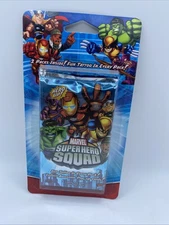 Brand New Sealed Marvel Super Hero Squad TCG 2 Trading Cards Hero Up Hanger