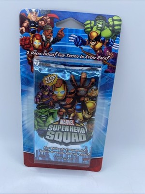 Brand New Sealed Marvel Super Hero Squad TCG 2 Trading Cards Hero Up Hanger