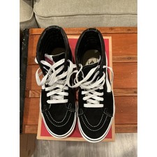 Vans Sk8-Hi High Top Skate Sneakers Black White VN000D5IB8C Mens 6 Womens 7.5