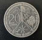 2001 Australian 20 Cent Twenty Cent Federation ACT Coin