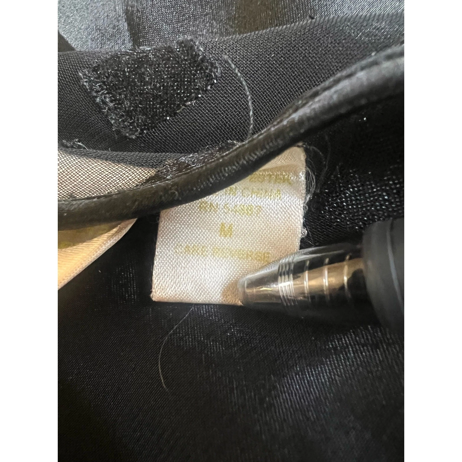 UNDERCOVER Abito Victoria's Secret vintage nero slip con coppe trasparenti