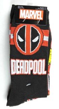 Deadpool Marvel Comics Socks 2pr Size 6-12 Unisex HYP Novelty New