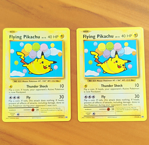Pokemon Flying Pikachu Promo 110/108 XY 2016 English Regular Lot of 2
