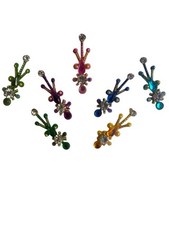 Indian Bollywood Bindi Body Jewel Self Adhesive, Crystal Forehead, Face Jewels