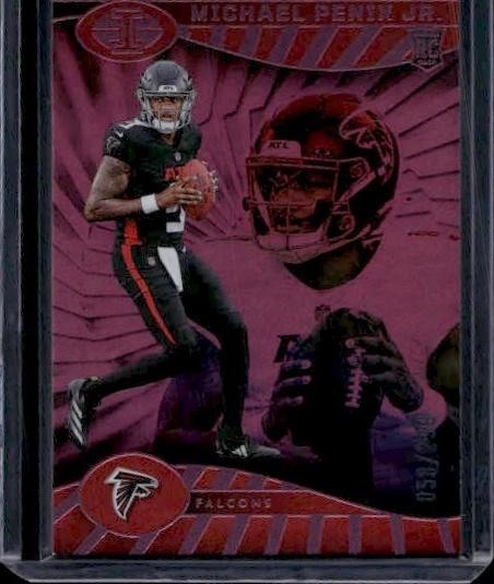2024 Panini Illusions #4 Michael Penix Jr. Pink Trophy Collection #/299