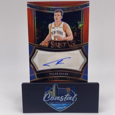 2024-25 Panini Select - Rookie Signatures Tyler Kolek #RS-KOL Red Prizm /99 Auto