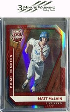 2021 Panini Elite Extra Edition #17 Matt McLain Prime Numbers C Die Cut #/174