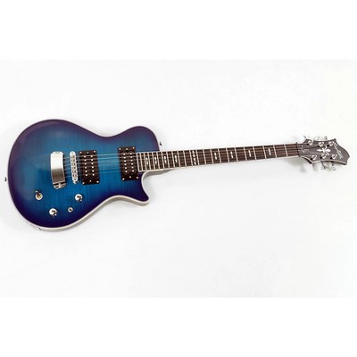 Hagstrom Ultra Swede Electric Guitar Worn Denim Gloss 197881135812 OB