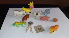 Hong Kong etc. E46 Vintage Farm Jungle  playset plastic Figures!