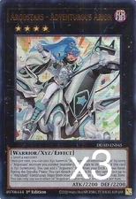 3X Yugioh Argostars - Adventurous Arion DUAD-EN045 Ultra Rare 1st Edition NM