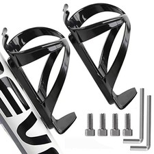 YTDSUP Bike Water Bottle Holders 2 Pack, Universal Bikes Black-2Pack, Black