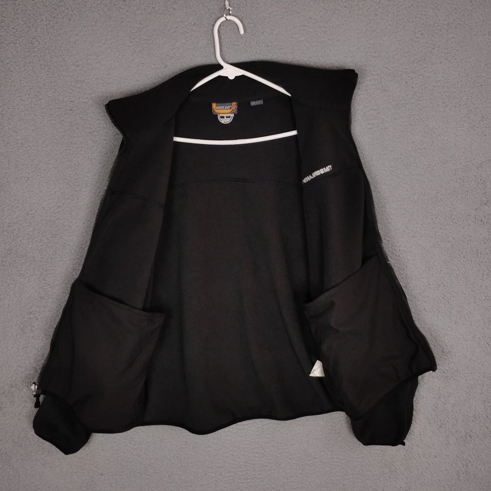 Chaqueta Timberland Para Hombres L Negra Aparato Meteorológico Vellón Cremallera Completa Prendas Exteriores Capa Media Foto 4 de 4