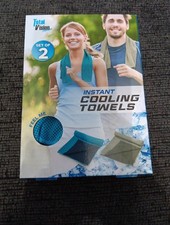 2 Pack Arctic Cool Instant Cooling Towels Blue/Brown