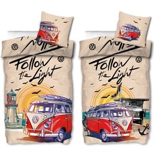 VW Volkswagen Bulli Bettwäsche Follow The Light | Baumwolle Linon / Renforcé 187