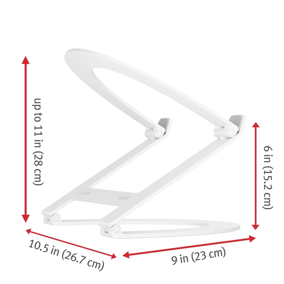Curve Flex | Ergonomic Height & Angle Adjustable Aluminum Laptop/MacBook Stan... - Image 2 of 2