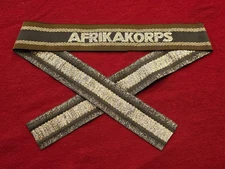 WW2 WWII German DAK Afrika AFRIKAKORPS insignia Cuff title band