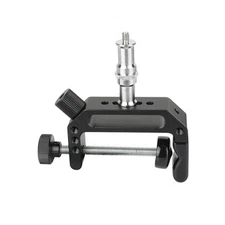 Aluminum C Clamp 1/4-20 Male to 3/8-16 Male Screw 65mm Jaw Open Photography