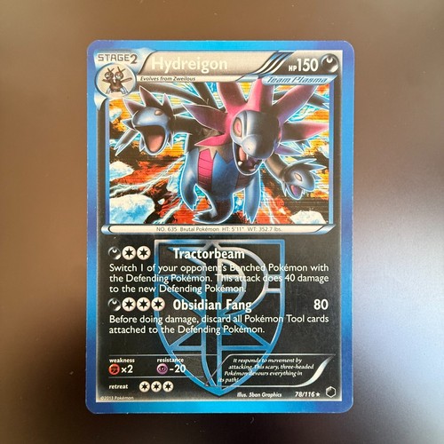 Hydreigon 78/116 Team Plasma Freeze Holo RARE Pokémon 2013