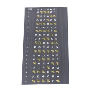 Stickers Guitar Fretboard Note Carte Décals Acoustique électrique pour guitare Chords Sc HEE